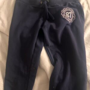 Aeropostale Navy Joggers with Logo